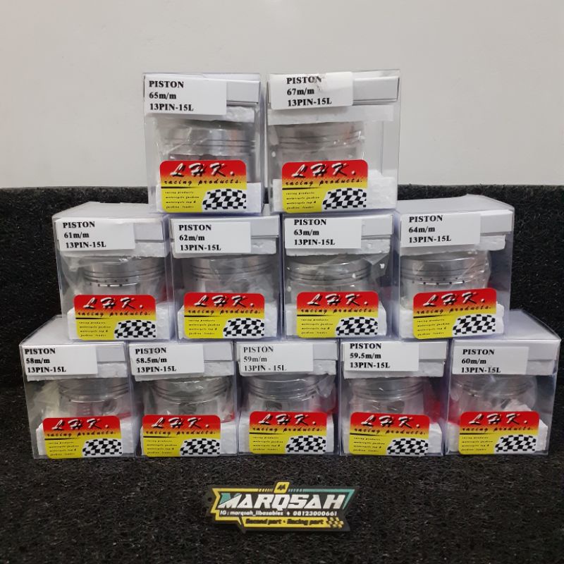 Piston LHK Pin 13 54 55 56 56.5 57 57.5 58 58.5 59 59.5 60 61 62 63 64 65 66 67 set ring piston marqsah-LHK PIN 13