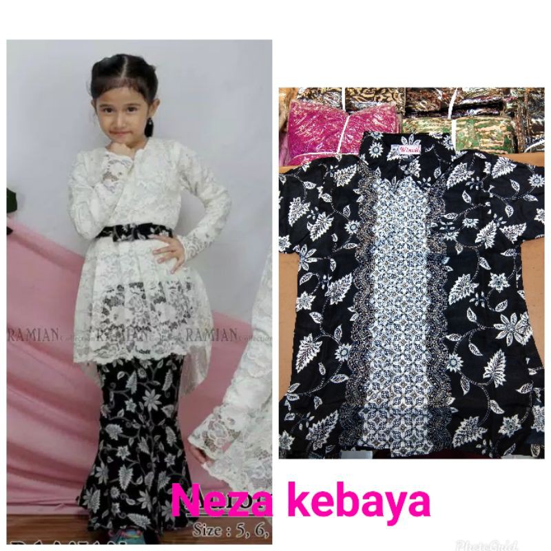 KEBAYA ANAK BATIK/KEBAYA AURORA ANAK/KEBAYA BRUKAT ANAK