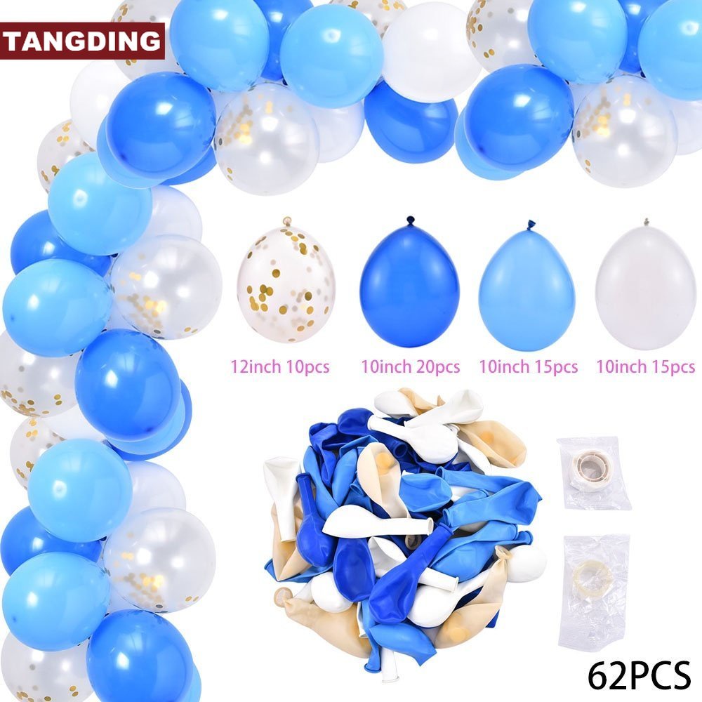 【COD Tangding】Balon Garland Warna Biru Untuk Dekorasi Pesta Ulang Tahun / Pernikahan / Baby Shower