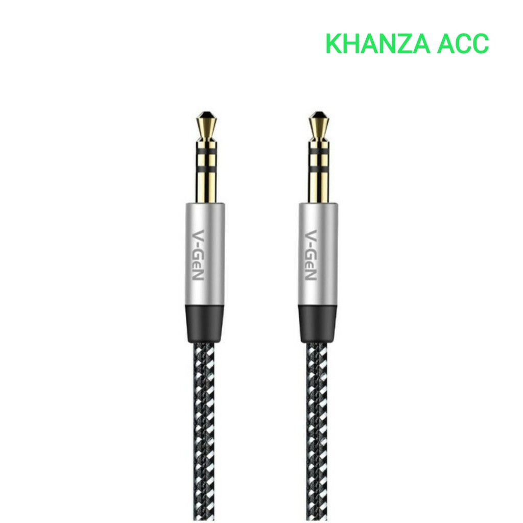 KHANZAACC VGeN CA1-02 Kabel AUX Male to Male 1 Meter Audio Cable 3.5mm