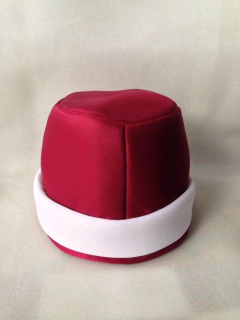 Peci tuan syekh abdul Qodir jaelani merah plat putih