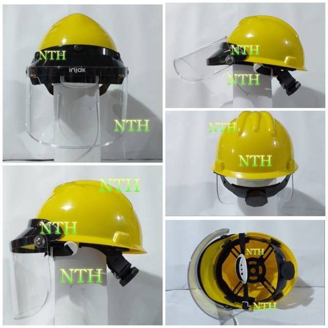 Jual Helm APD Face Shield Pelindung wajah helm proyek | Shopee Indonesia