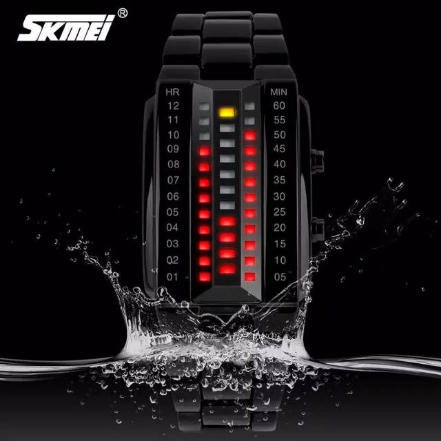 SKMEI 1013 ORIGINAL Jam Tangan Pria Bisa Wanita SKMEI Digital LED Binary Watch