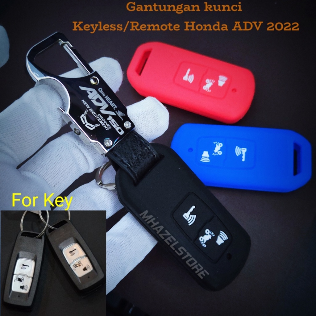 gantungan kunci remote keyless motor honda adv 150 logo terbaru 2022 up