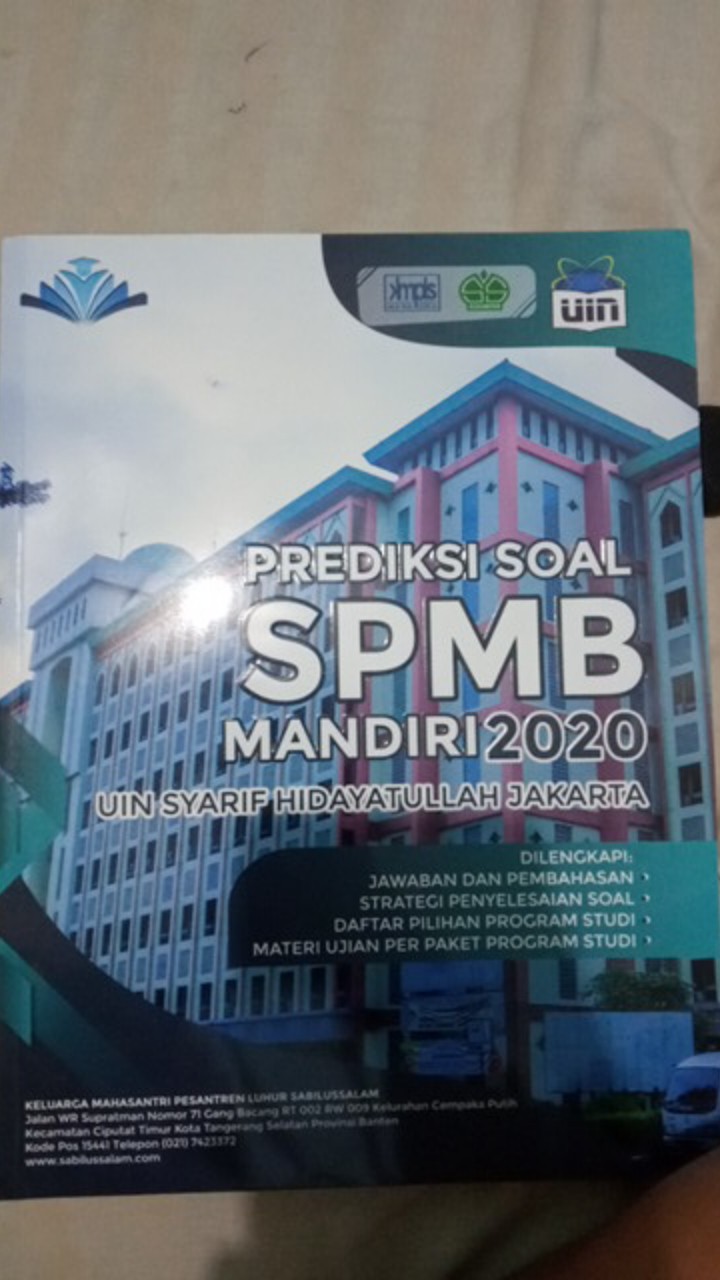 Buku Spmb Mandiri 2021 Uin Syarif Hidayatullah Jakarta 2021 Terbaru Shopee Indonesia