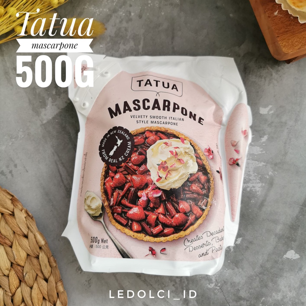 

TATUA MASCARPONE CHEESE KEJU MASCARPONE TIRAMISU 500 GRAM