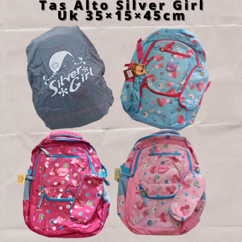 Tas Alto Silver Girl Anak Sekolah Original/Tas Sekolah SD SMP Alto Girl