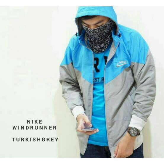 jaket nike parasut turkis abu