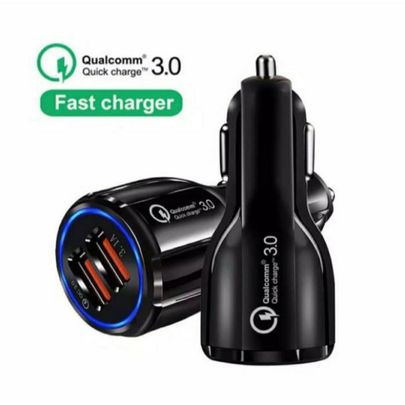 CAR CHARGER 2 PORTS USB QC 3.0 / CHARGER NMAX 2020 XMAX ADV PCX GENIO AEROX-QUALQOM