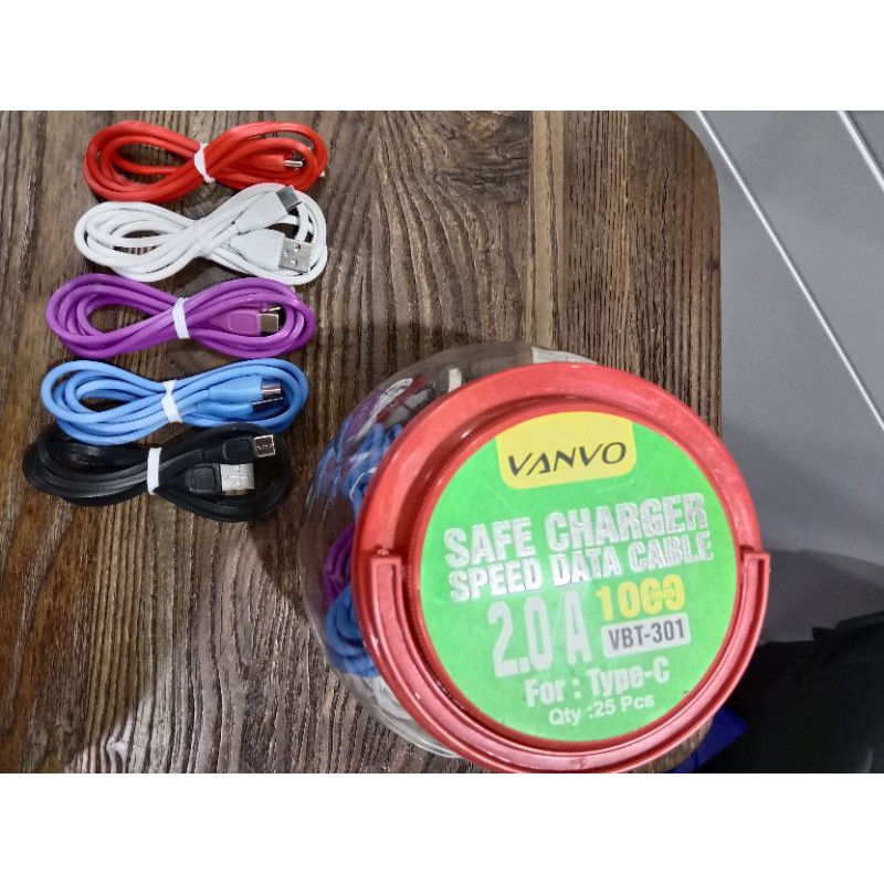 MURAH !! kabel data type-c vanvo FAST CHARGER