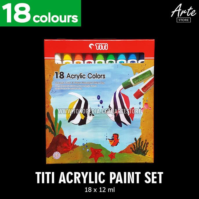 

TERBARUU!! Cat Acrylic TITI Set (18 - 24 Warna) TERLARIS