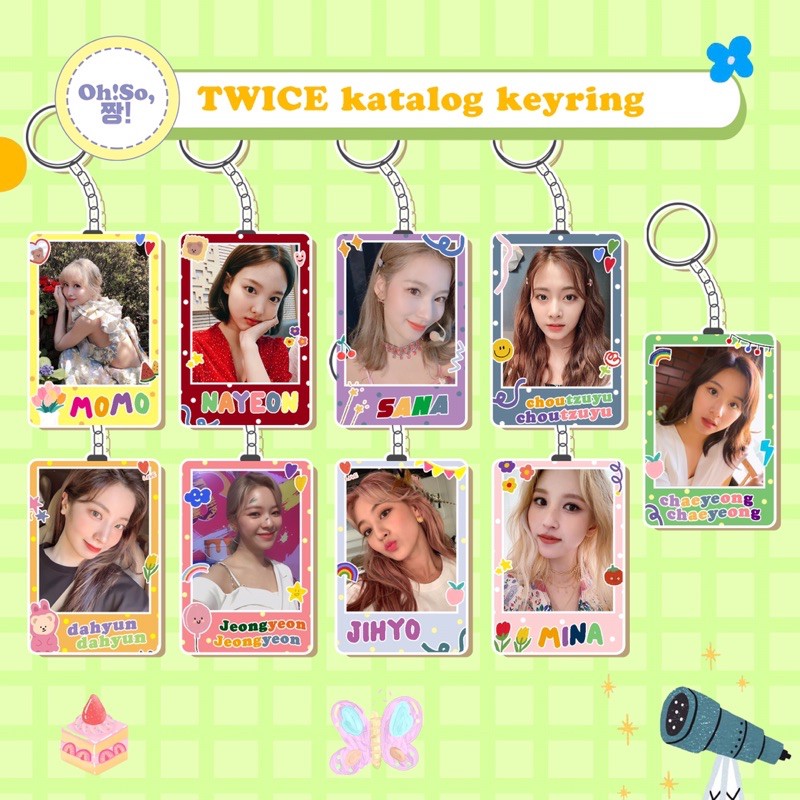 TWICE CLEAR KEYRING KEYCHAIN GANTUNGAN KUNCI