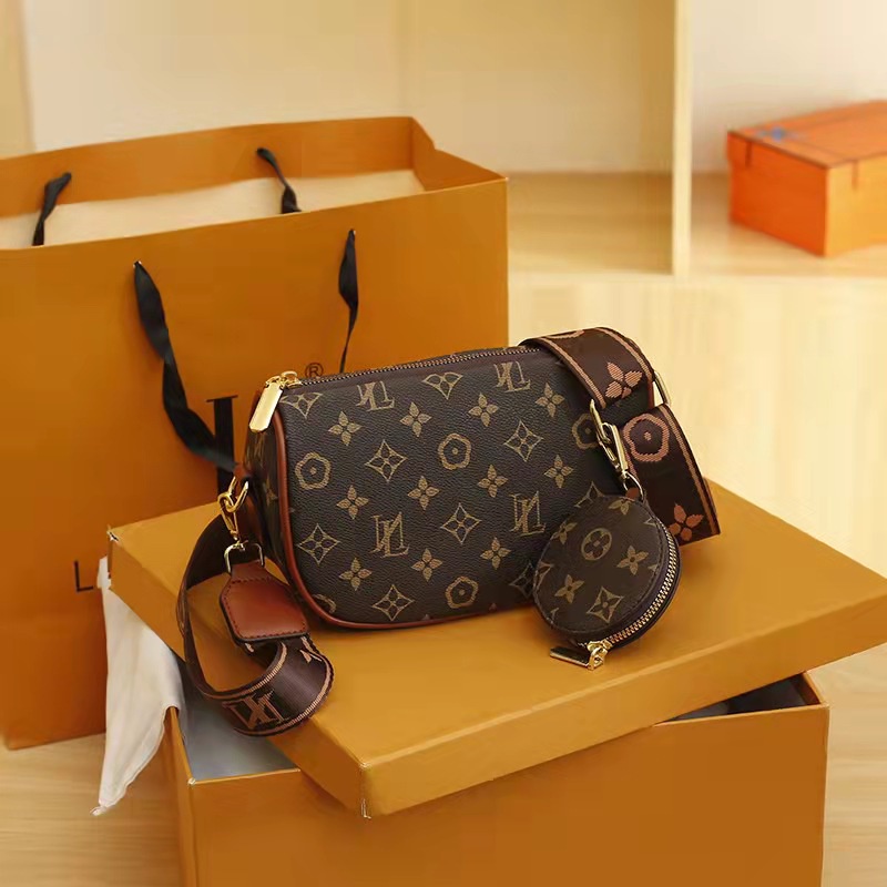 BJ62905 (2IN1) - BROWN/COFFEE - TAS SLEMPANG DOMPET KOIN WANITA FASHION IMPORT MODIS ELEGAN TERMURAH TERLARIS TERBARU BAGSTORE JAKARTA TAS BATAM ZC2905