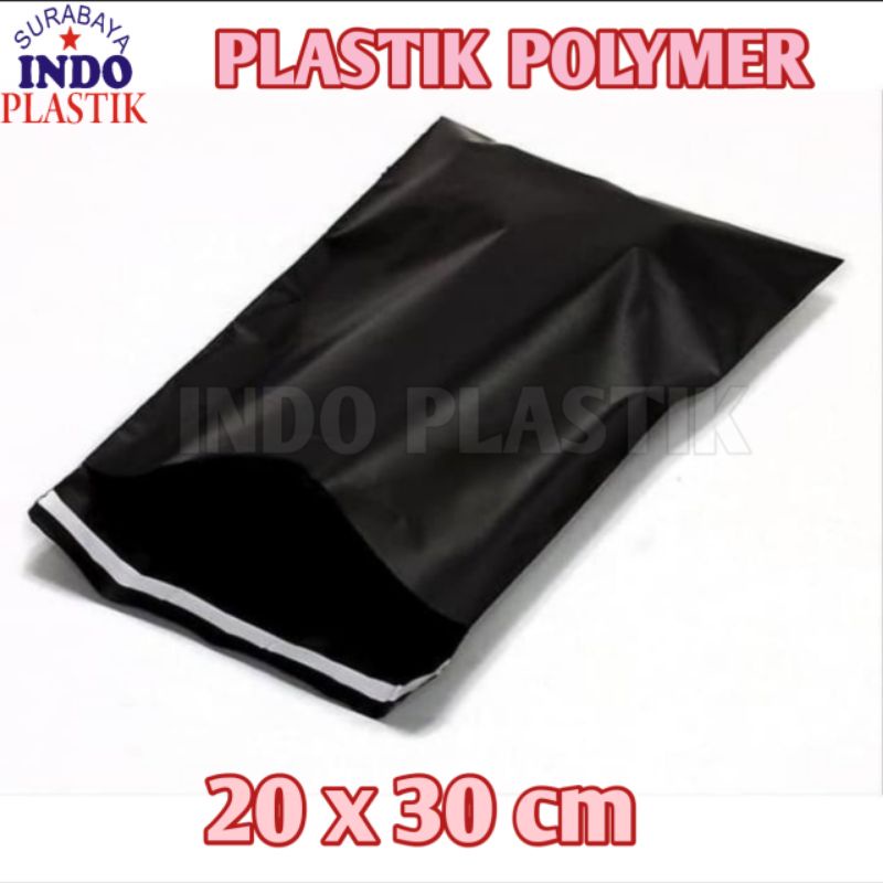 

PLASTIK POLYMAILER 20X30 POLIMER LEM PEREKAT PACKING PE KLIP HITAM