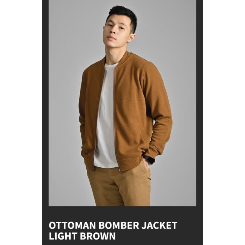 Ottoman bomber jacket lights brown XL male.id