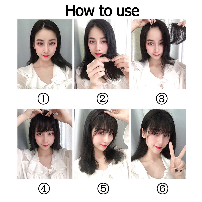 Bangs Clip/hair Clip Thin Korean Cheap Korea Poni Palsu Poni Tipis Rambut Palsu Wig Tipis Korea Tidak Terlihat Tanpa Jejak