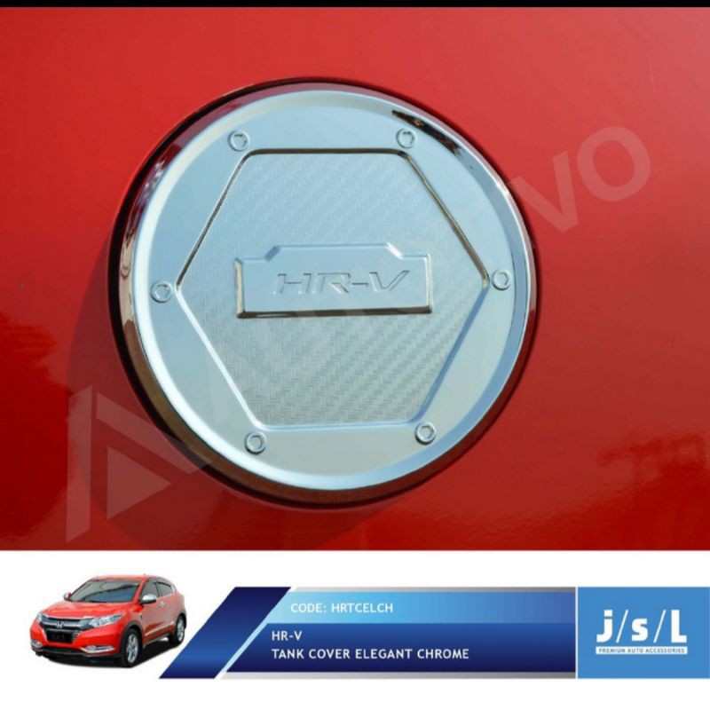 tank cover/ tutup tangki mobil Honda HRV elegant chrome jsl