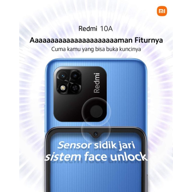 TERLARIS!! REDMI 10A RAM 3/32 &amp; 3/64 GARANSI RESMI XIAOMI INDONESIA