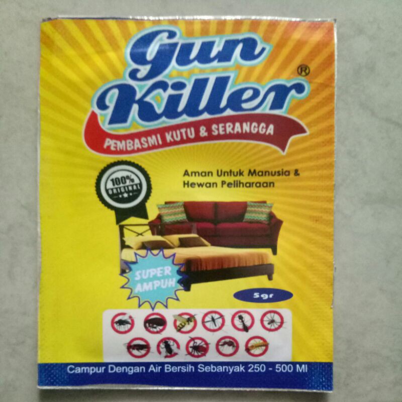 Obat pembasmi tinggi kutu kasur, kecoa, rayap ampuh Gun Killer