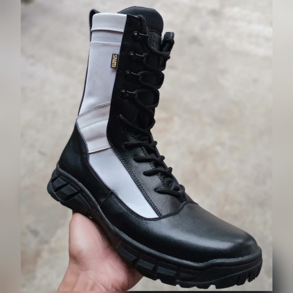 SEPATU PDL PROVOS TNI KULIT SAPI ASLI SEPATU PDL PROVOS POLRI TNI SECURITY SATPAM DINAS LAPANGAN