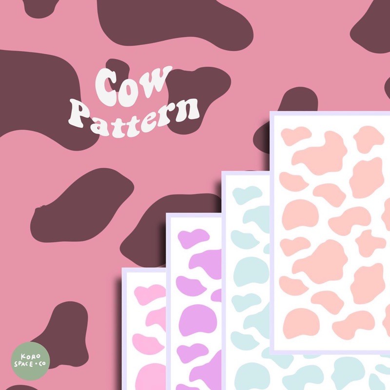 

stiker motif sapi pastel untuk jurnal