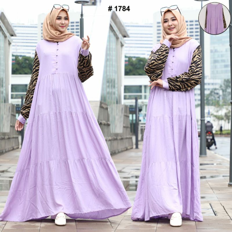 gamis lilac jumbo Ld 130cm