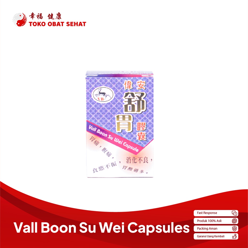 VALL BOON SU WEI CAPSULE obat maag kronis - asam lambung - gastritis herbal