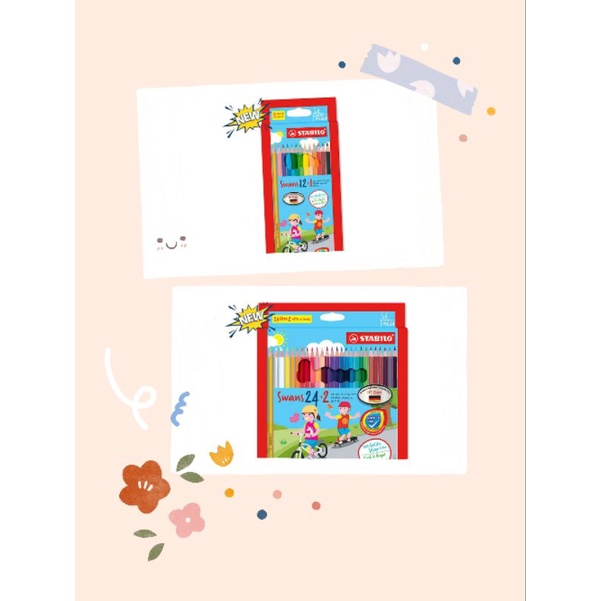 

STABILO SWANS COLOR PENSIL SET 12 24 36 48 PENSIL WARNA