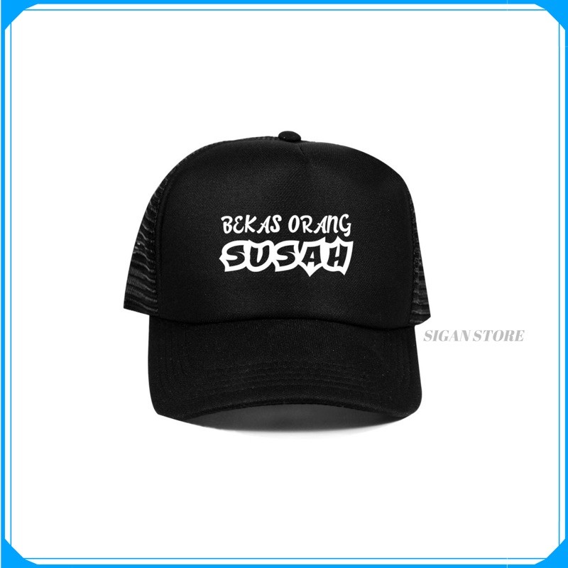 Topi Trucker Bekas Orang Susah