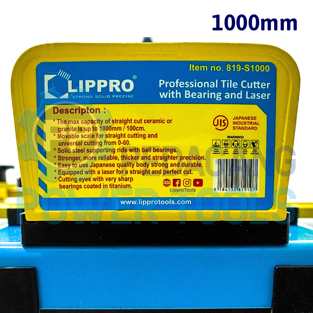 LIPPRO 100 CM ALAT POTONG KERAMIK GRANIT MEJA MANUAL TILE CUTTER LASER