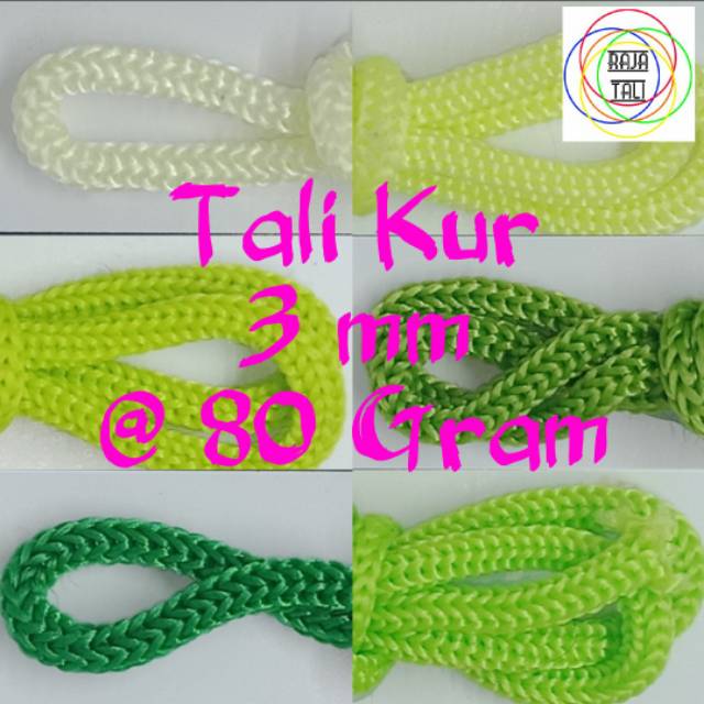

Paling Murah Tali kur PP 3mm @80gr/± 33mtr/Variasi 90 Warna Pilihan, gambar di variasi sebagai foto katalog, harga untuk 1 pcs berat 80 gram