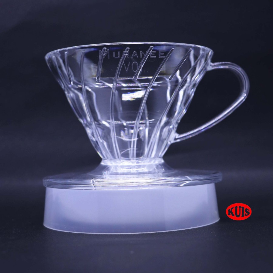 Diguo Coffee Dripper Plastik Resin V60 Transparan V01 / HARIO V60 PLASTIC COFFEE DRIPPER CLEAR