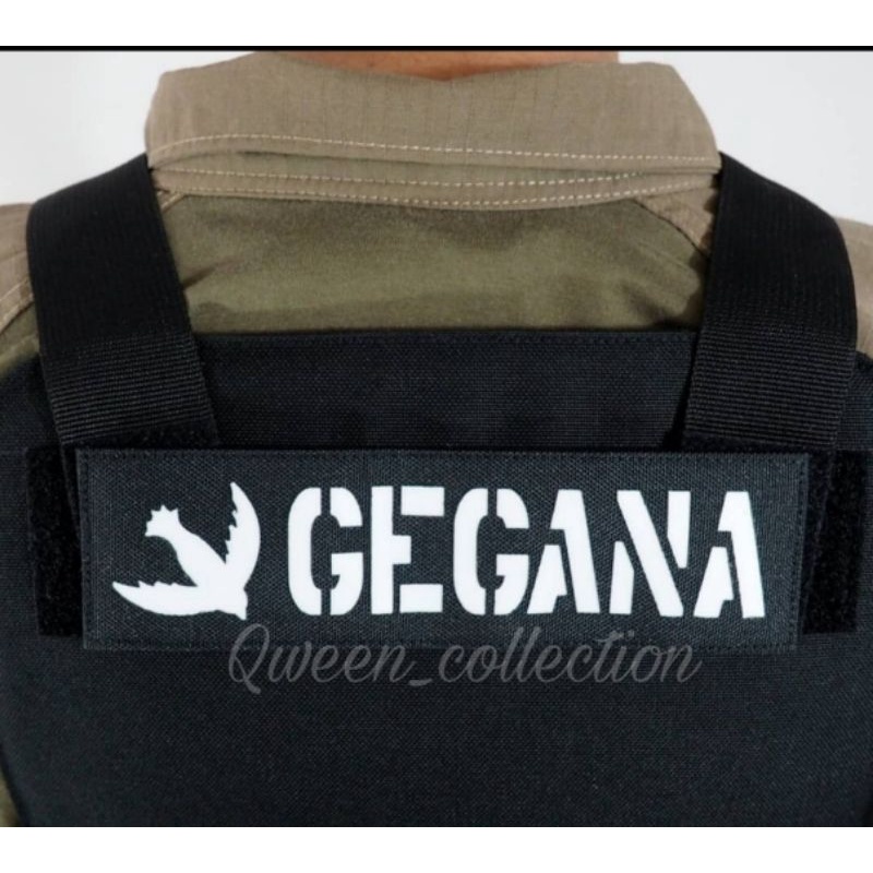 patch laser cutting bodyvest tulisan gegana