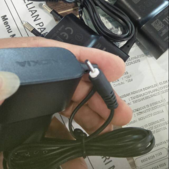 Charger nokia lama/ nokia jadul / charger bulat kecil