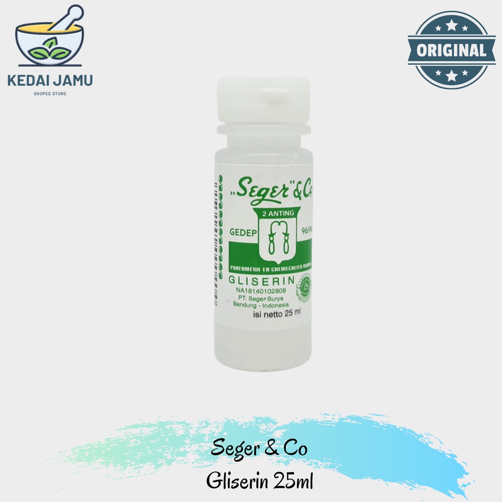 SEGER & CO GLISERIN 25ML Cap 2 ANTING Pelembab KULIT