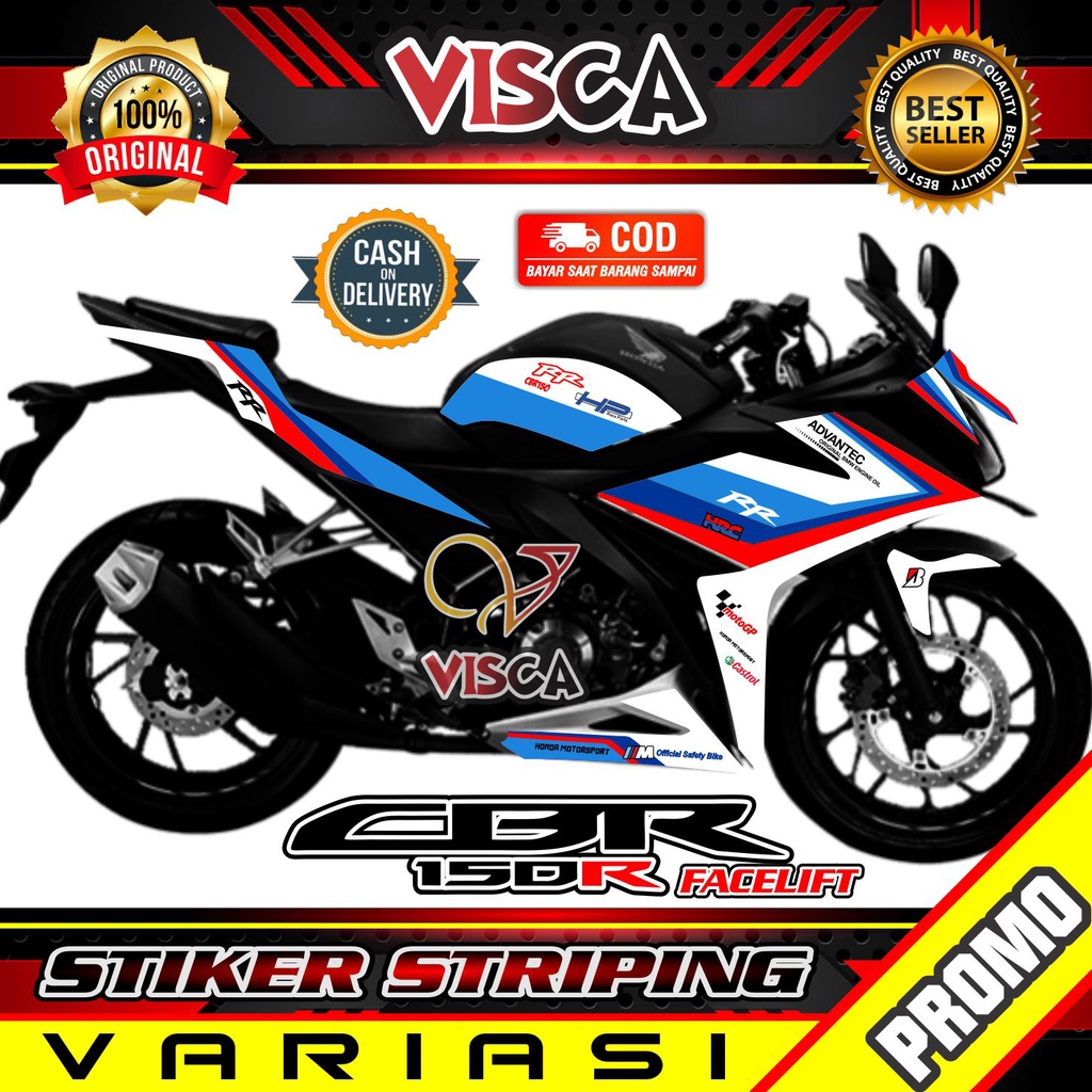 Striping Cbr 150r Facelift  - Sticker Striping Variasi Lis Cbr 150r Facelift - Striping Hologram Cbr