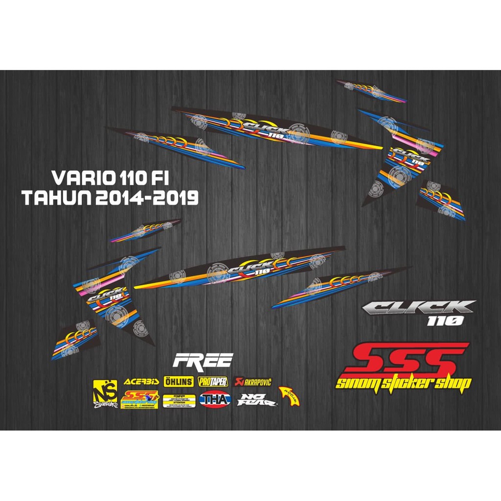 Stiker Striping Variasi Vario 110 FI Click Thailand