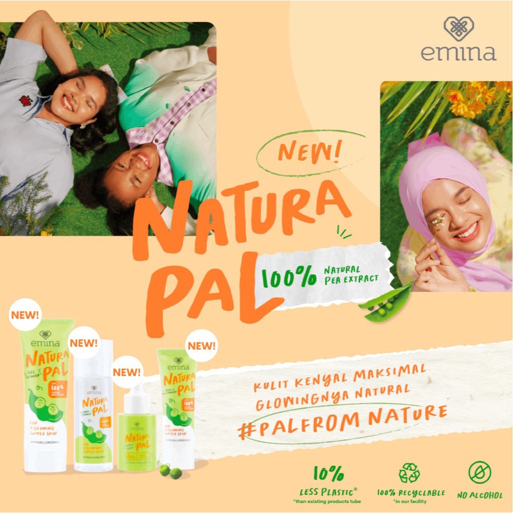 ✿ELYSABETHME✿ ˜”*°• emina •°*”˜. Emina Natura Pal Toner Essence penyegar kulit cocok untuk remaja dan dewasa