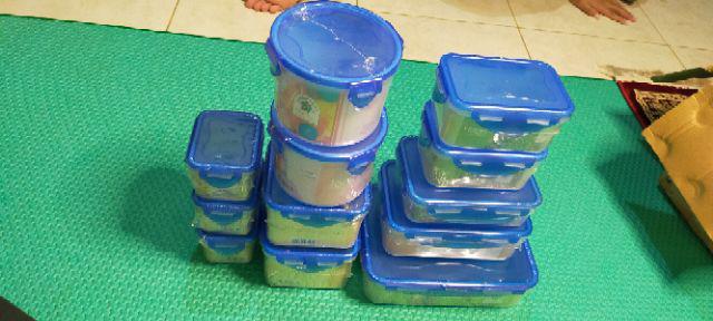 Lock 4 Lock Four Set 12 Pcs / Toples / Kotak Makanan Greenleaf