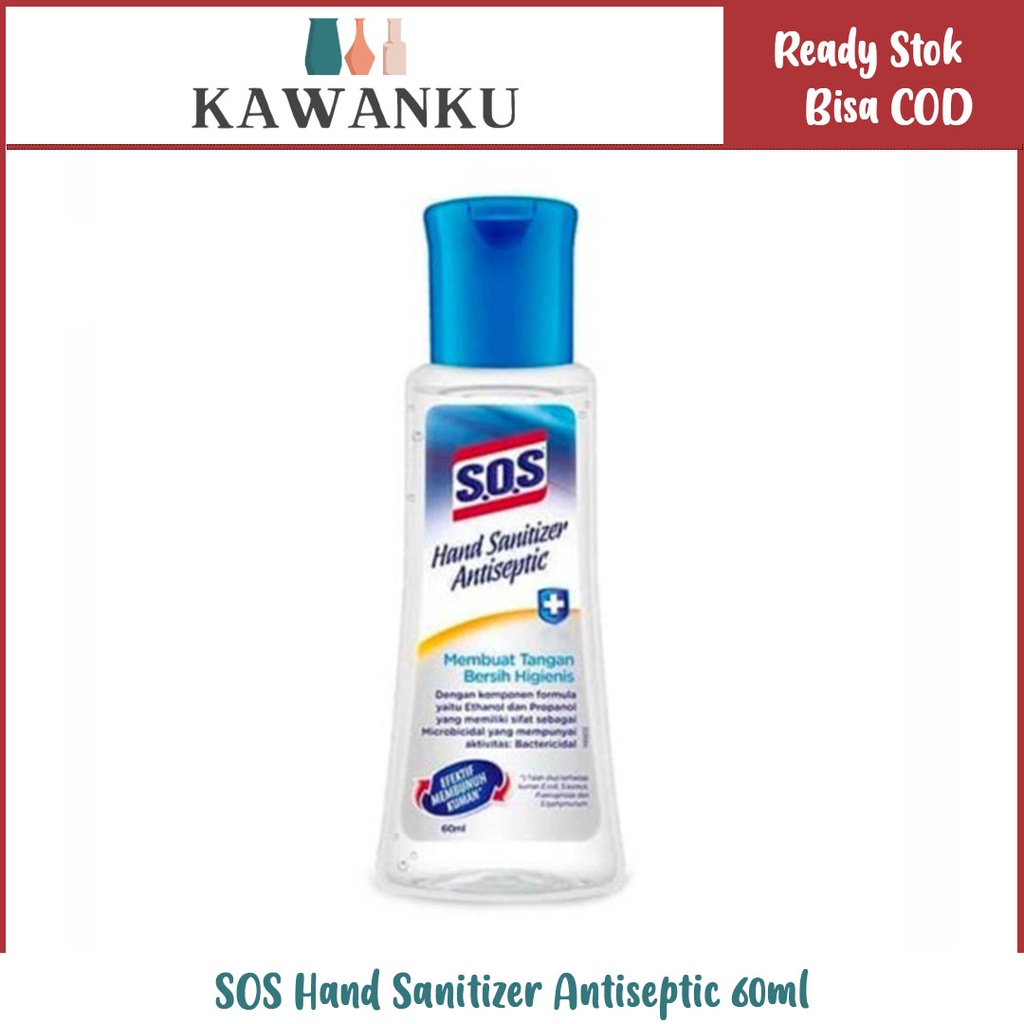 SOS Hand Sanitizer Antiseptic 60ml