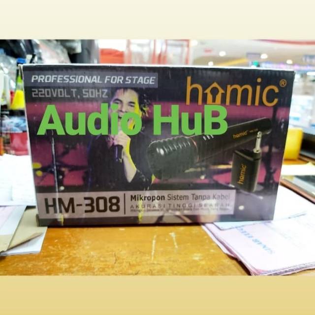 MIC WIRELESS HOMIC HM 308 MICROPHONE HOMIC HM308