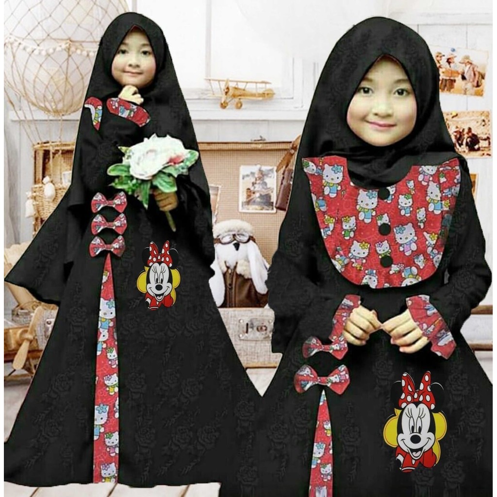 GAMIS MICKEY LED KIDS / GAMIS ANAK PEREMPUAN / BAJU GAMIS ANAK KECIL