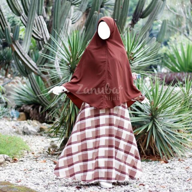 Gamis Set Diamond Skin - GSDS Tartan - Gamis Set Zanuba