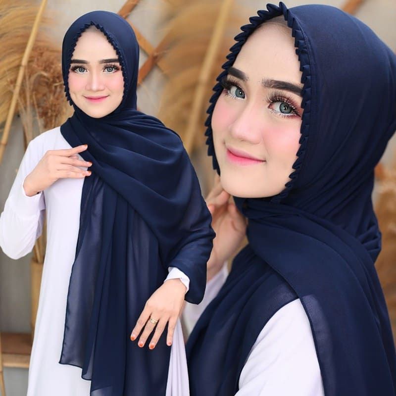 Hijab pashmina plisket Tali KCB LIPITl