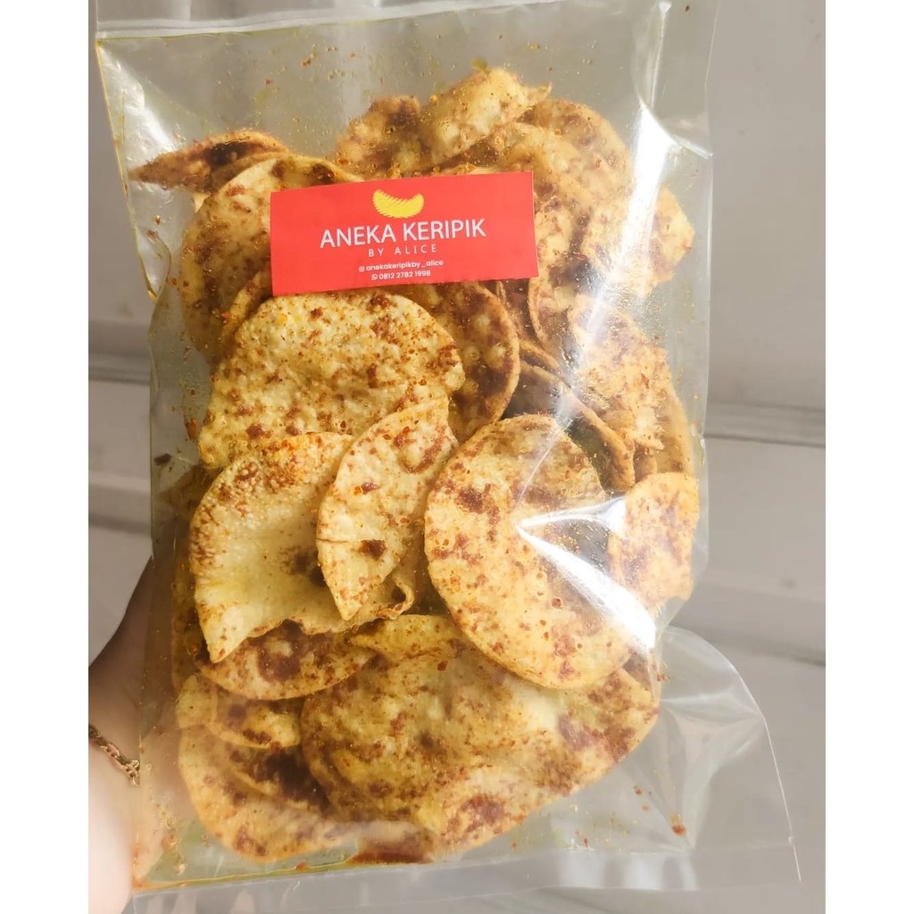 

Keripik Opak Talas Kunyit Cermilan Snack kekinian