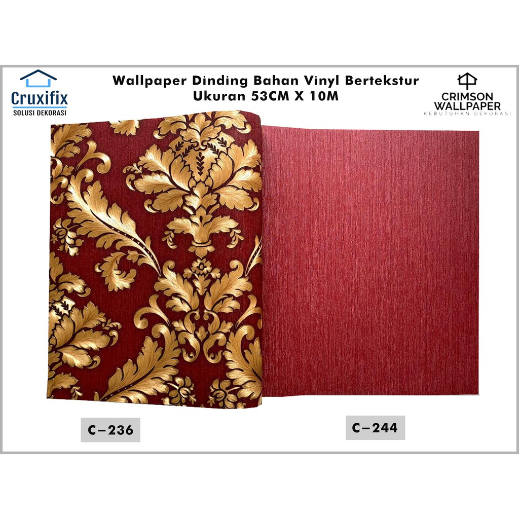 WALLPAPER DINDING VINYL BERTEKSTUR TEBAL TIMBUL PREMIUM