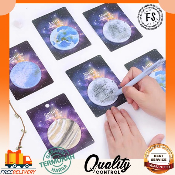 RB01 FUNSTORE STICKY NOTE BENTUK PLANET /STICKY NOTE PLANET-1