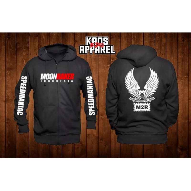 Jaket Hoodie Sweater Zipper  Moonraker Indonesia speed maniac