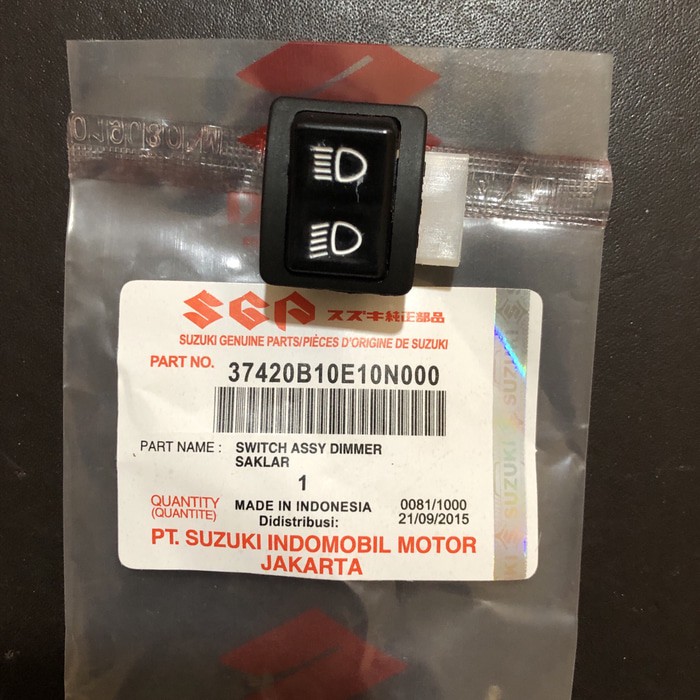 Saklar Lampu Tombol Dim Suzuki Smash Shogun 125 Spin Supra X 125 ORIGINAL