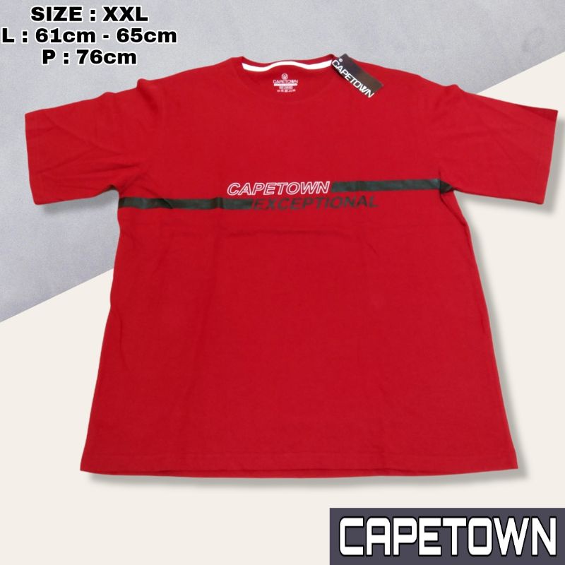 BAJU KAOS PRIA BIG SIZE - Promo Baju murah T-shirt Over size brand  CAPETOWN Original produk Transma
